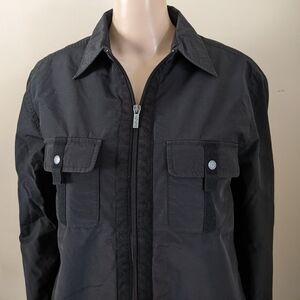 AX Armani Exchange Dual Zippers Black Jacket, Size Small